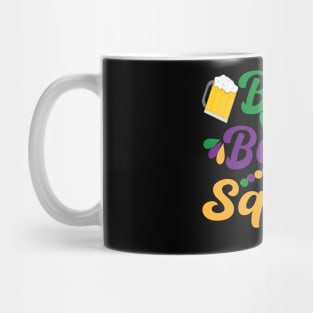 Mardi Grass Beer Beads Squad Mug